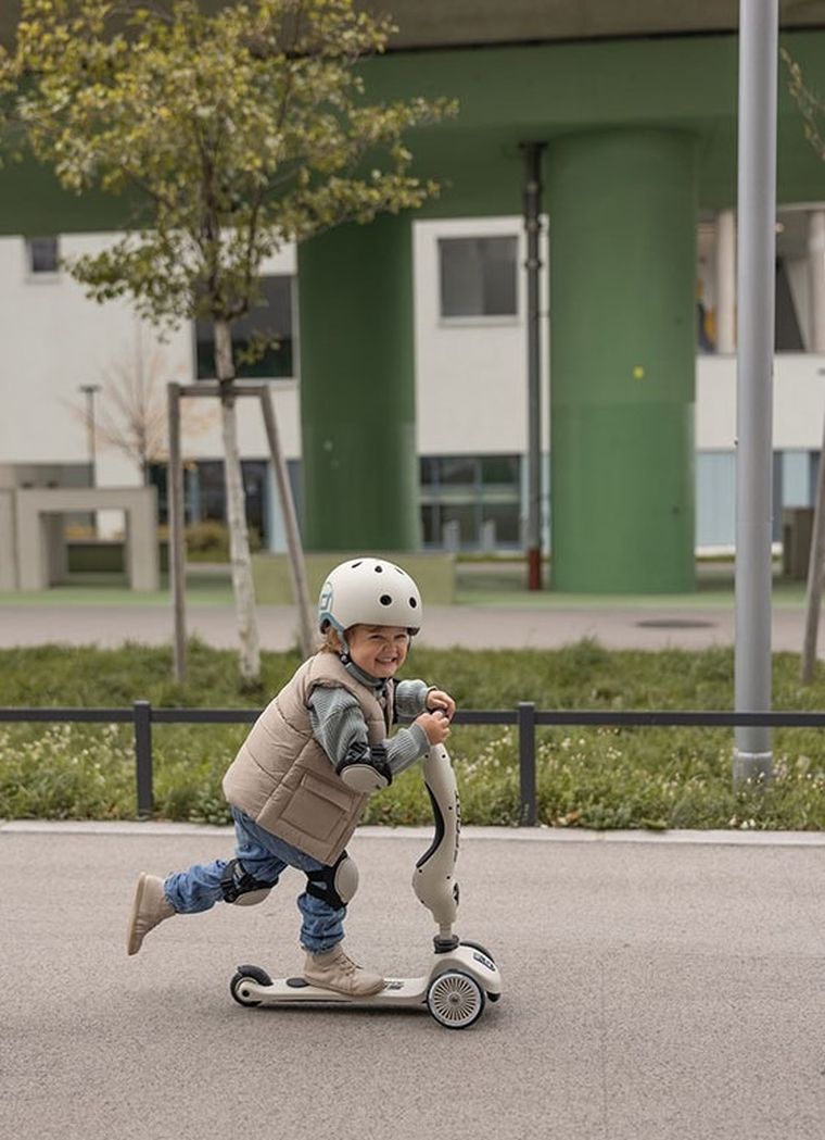 Scoot & Ride, zestaw ochraniaczy, Ash, rozmiar XXS