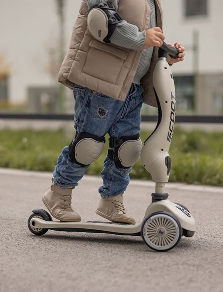 Scoot & Ride, zestaw ochraniaczy dla dzieci, Ash, rozmiar S