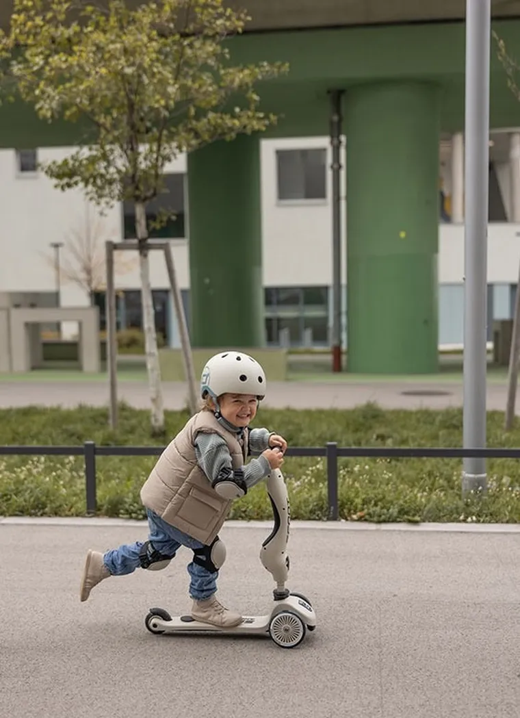 Scoot & Ride, zestaw ochraniaczy dla dzieci, Ash, rozmiar XXS