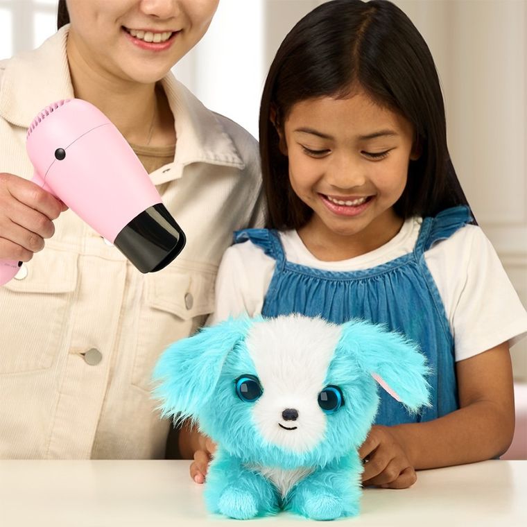 Scruff a Luvs, zwierzaczek kudłaczek, maskotka do kąpania, niebieski, 1 szt.