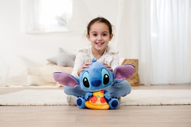 Simba, Lilo i Stitch, maskotka, z pizzą, 25 cm