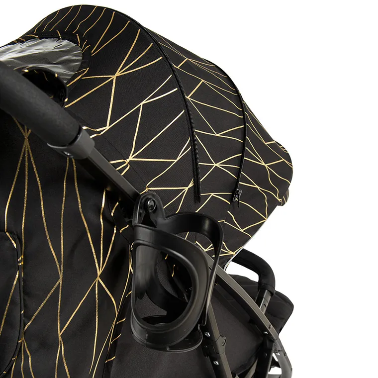 Smiki, Thunder Pro, wózek spacerowy, czarno-złoty