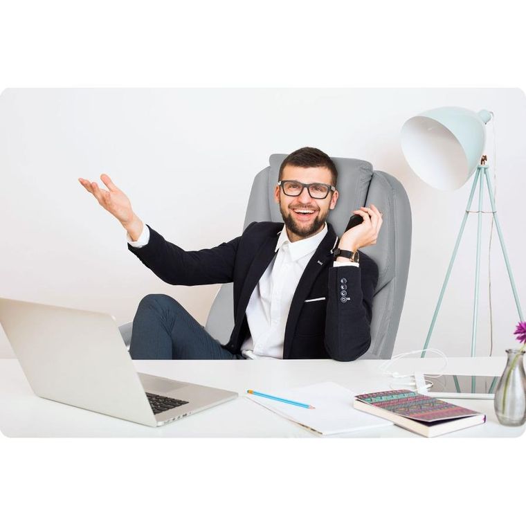 Sofotel, Batory, fotel biurowy, jasno szary