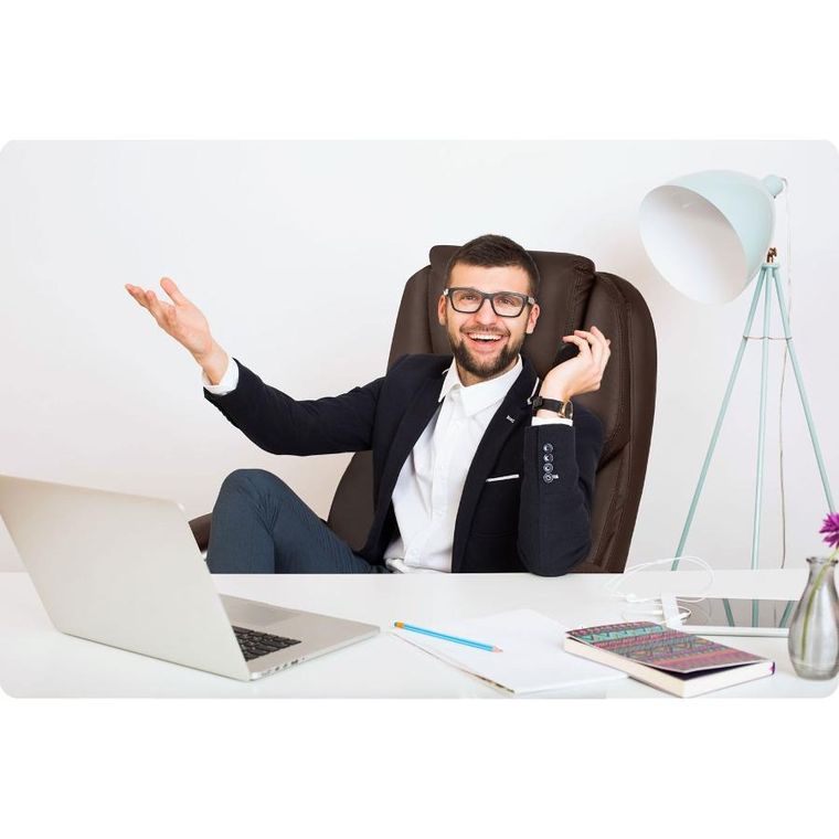 Sofotel, Batory, fotel biurowy, kasztanowy