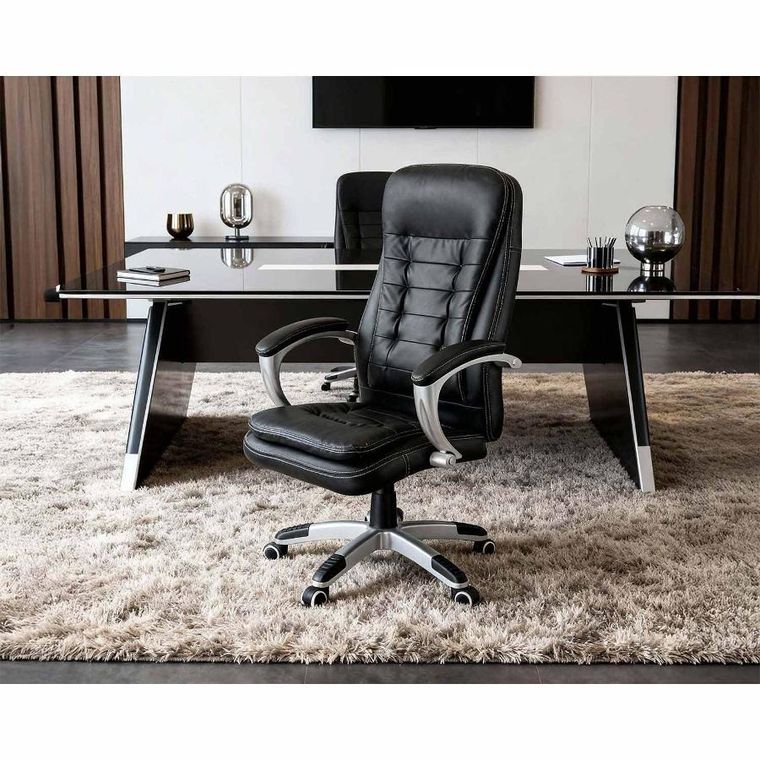 Sofotel, fotel biurowy, obrotowy, czarny