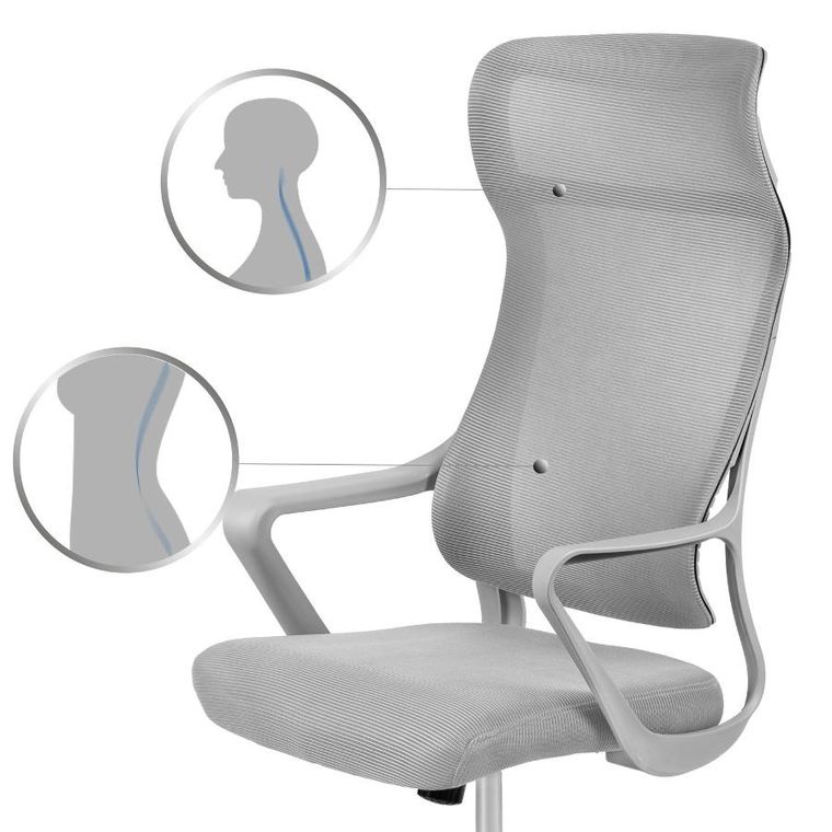 Sofotel, Labi, fotel biurowy, szary