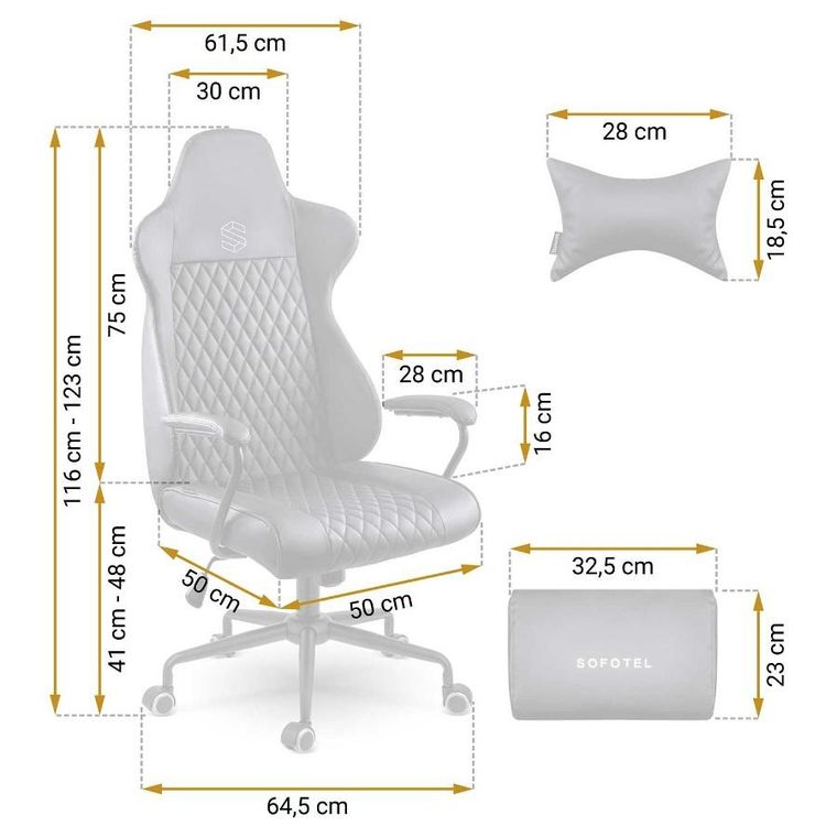 Sofotel, Werona, fotel biurowy, czarny