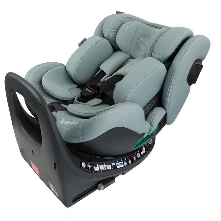 Sorino, Aurora, fotelik samochodowy z bazą, 360°, mint, 40-150 cm