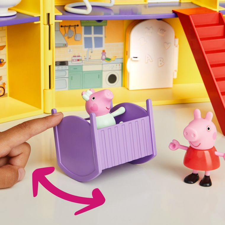 Świnka Peppa, Duży Rodzinny Dom Peppy, zestaw do zabawy z figurkami i akcesoriami