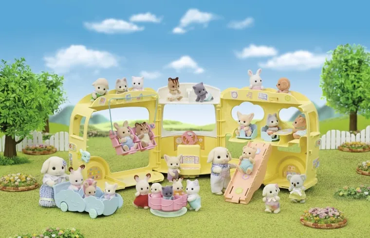 Sylvanian Families, Kolorowy Autobus, rozkładany pojazd, 5744