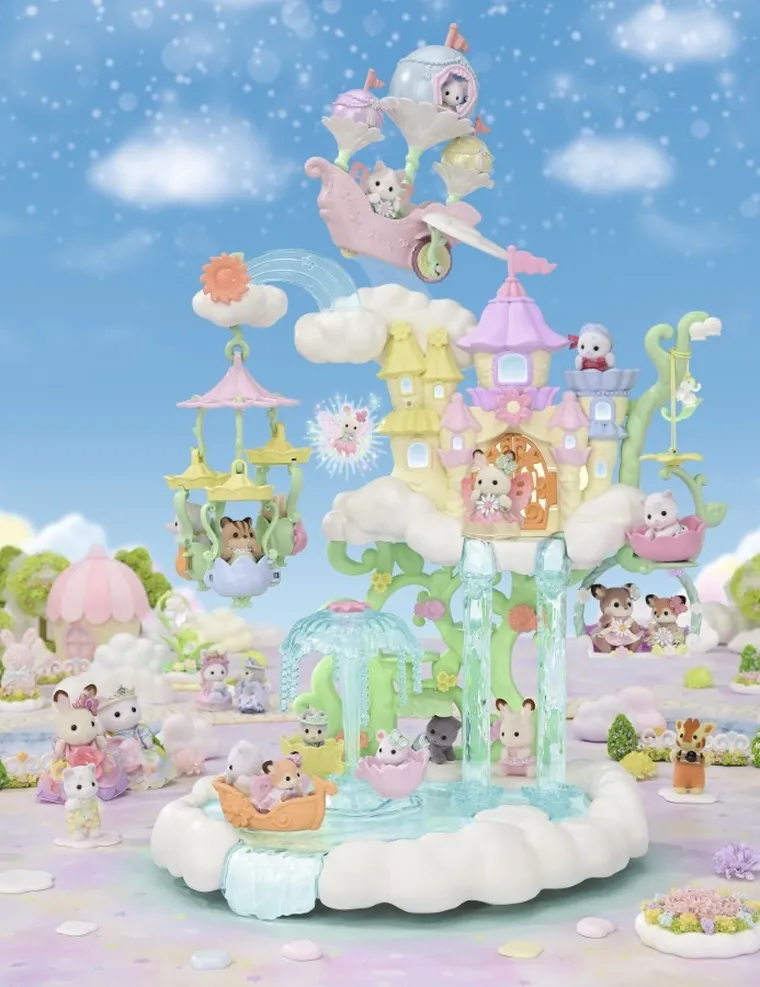 Sylvanian Families, Podniebny Pałac Kwiatowych Wróżek, zestaw z figurkami, 5815