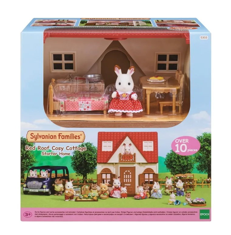 Sylvanian Families, Przytulny domek wiejski, zestaw startowy z figurką, 5242/5303