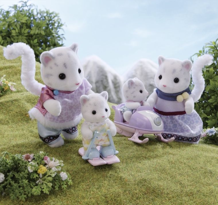 Sylvanian Families, Rodzina Śnieżnych Leopardów, zestaw figurek, 5814