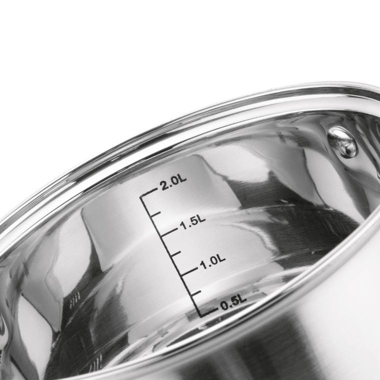 Tadar, garnek stalowy z pokrywką 18 cm, 2.6l, Cori