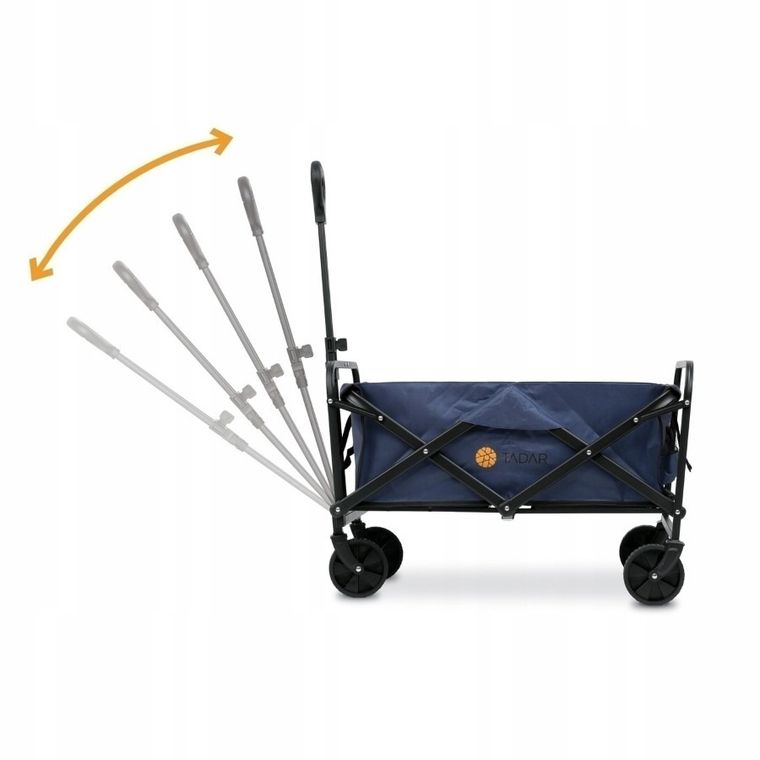 Tadar, wózek turystyczny/plażowy, 100l, 73-90-46,5 cm