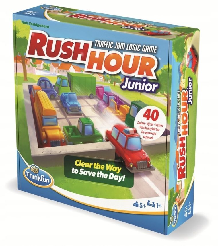 ThinkFun, Rush Hour Junior, Auta na parkingu, łamigłówka