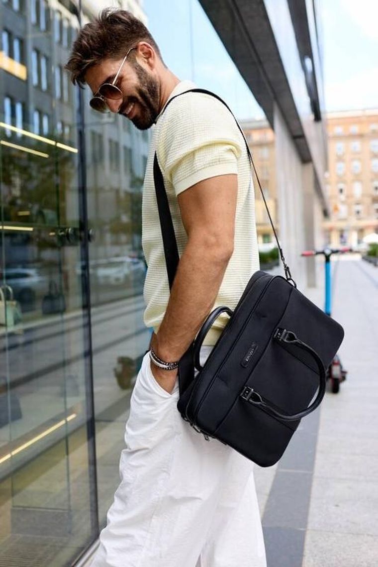 Torba na laptopa, czarna, 15", Rovicky