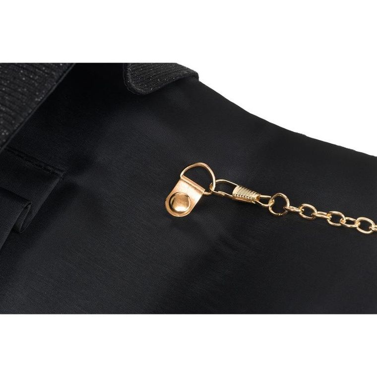 Torebka kopertówka, czarna, Rovicky