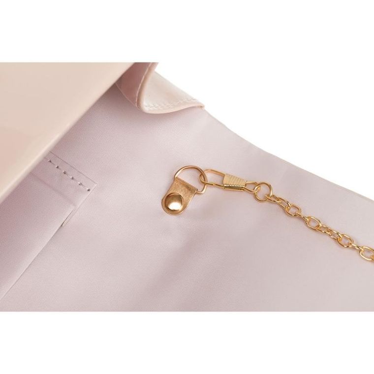 Torebka kopertówka, różowa, skóra ekologiczna, Rovicky