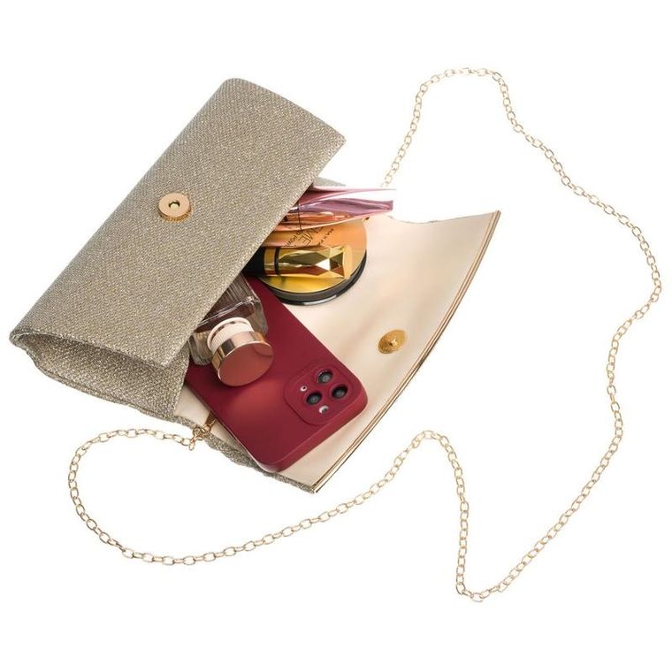 Torebka kopertówka, złota, Rovicky