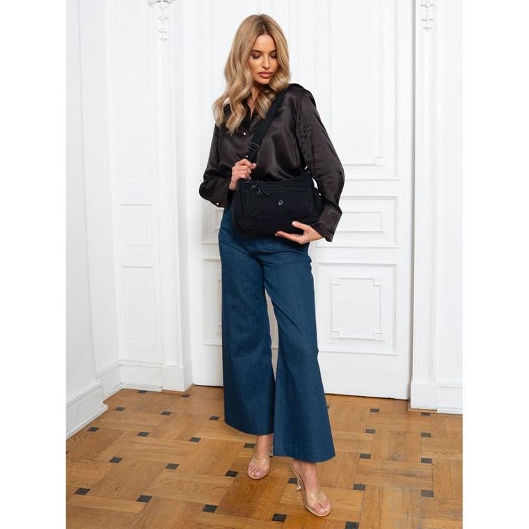 Torebka listonoszka, czarna, Peterson