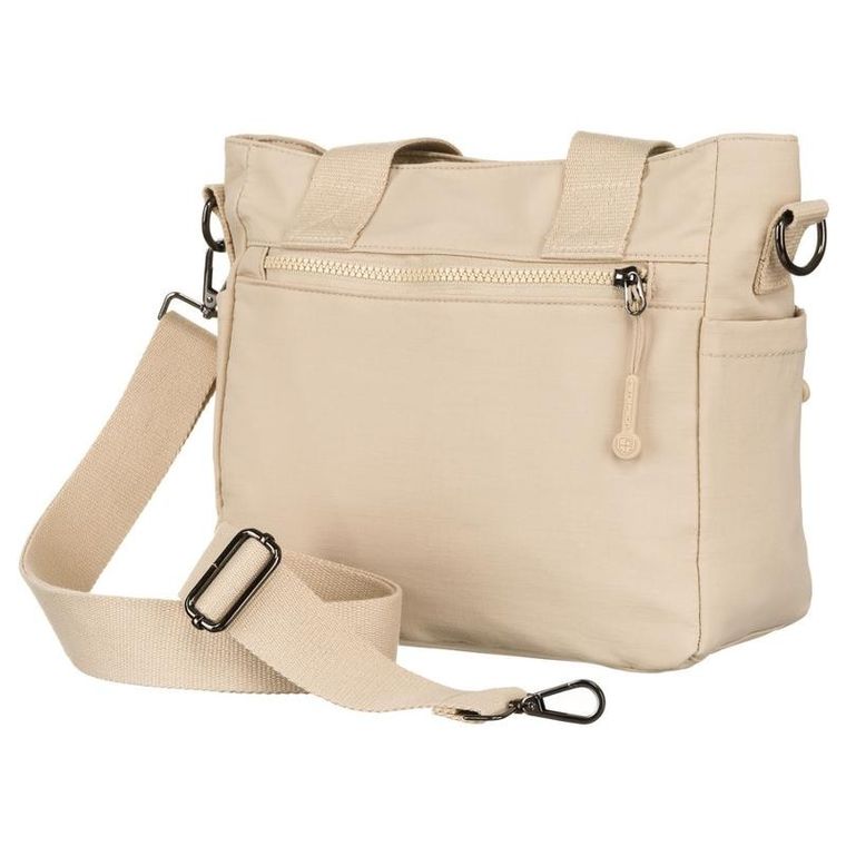 Torebka shopper, beżowa, Peterson