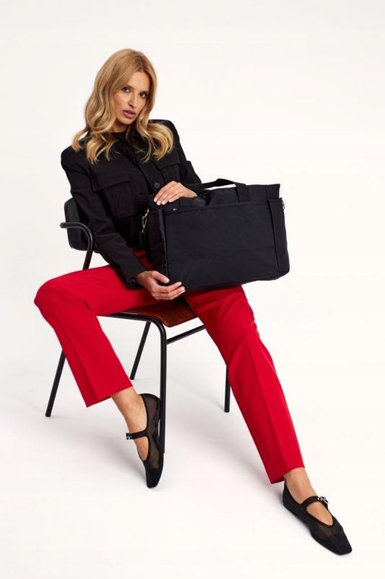 Torebka shopper, czarna, Peterson