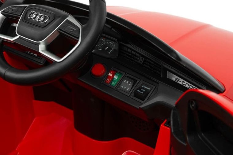 Toyz, samochód, Audi E-tron Sportback, pojazd na akumulator, czerwony