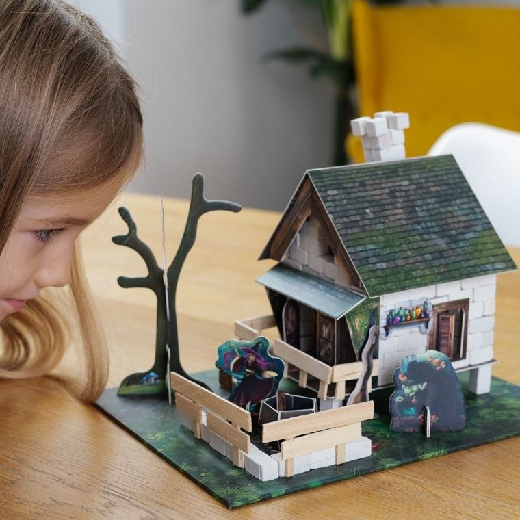 Trefl, Buduj z cegły, Halloween, Chatka na moczarach, zestaw kreatywny