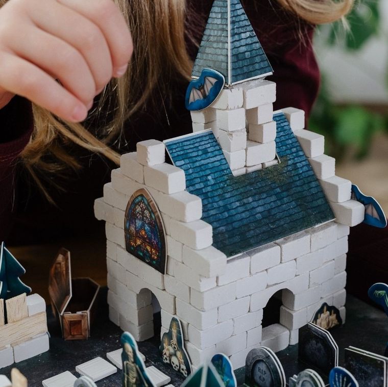 Trefl, Buduj z cegły, Halloween, Upiorna Krypta, zestaw kreatywny