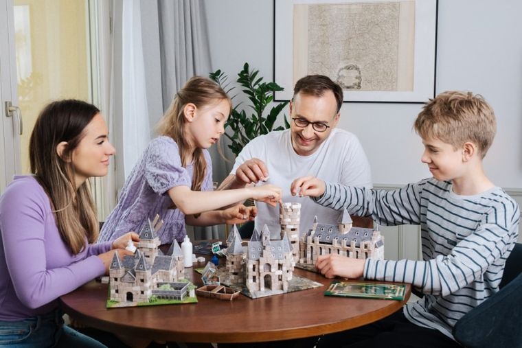 Trefl, Buduj z cegły, Harry Potter, Long Gallery, zestaw kreatywny z akcesoriami, 385 elementów