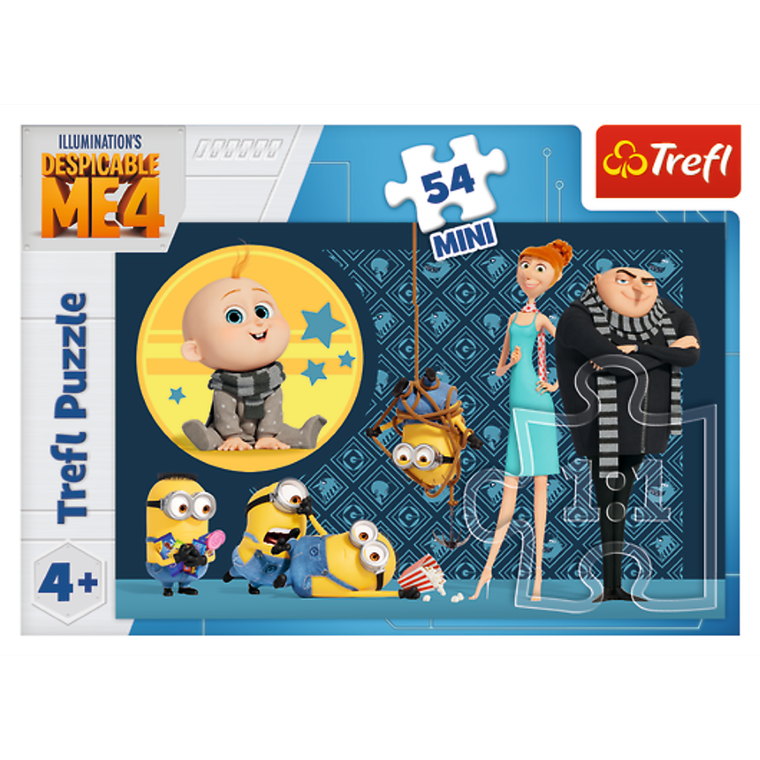 Trefl, Despicable Me 4, Mini, Z Minionkami fajnie jest! puzzle, 54 elementy
