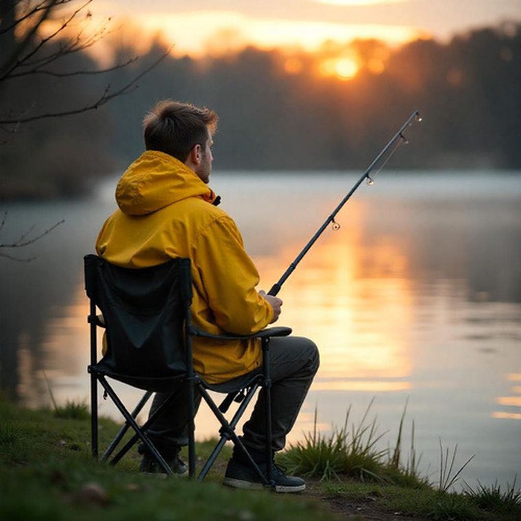 Trizand, stolik wędkarski + dwa krzesła