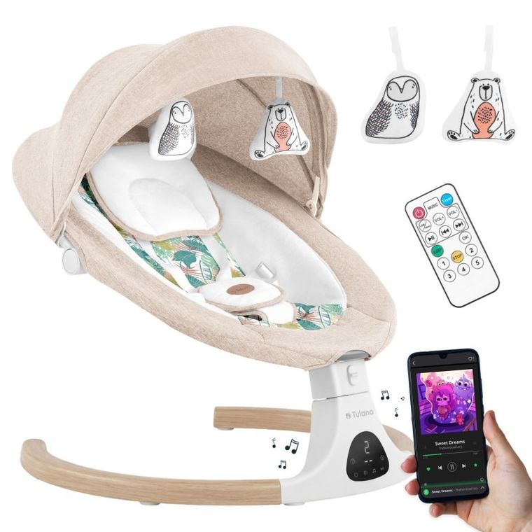 Tulano, Astrid 35, bujaczek leżaczek elektroniczny, beige