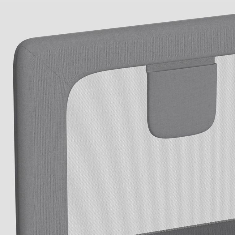 Tulano, Cover 30, barierka ochronna na łóżko, grey, 200 cm