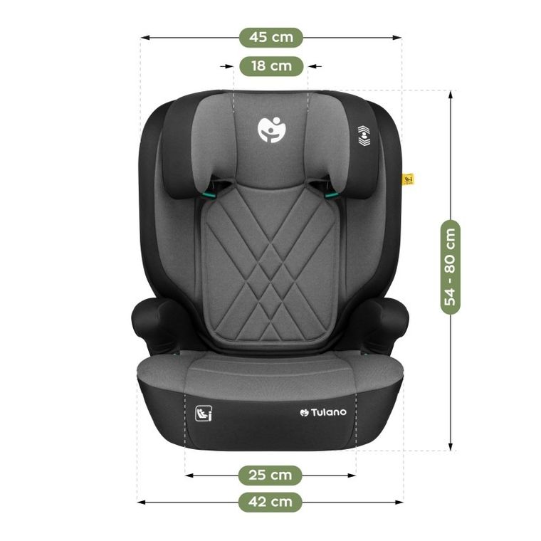 Tulano, Joy 45, fotelik samochodowy, grey