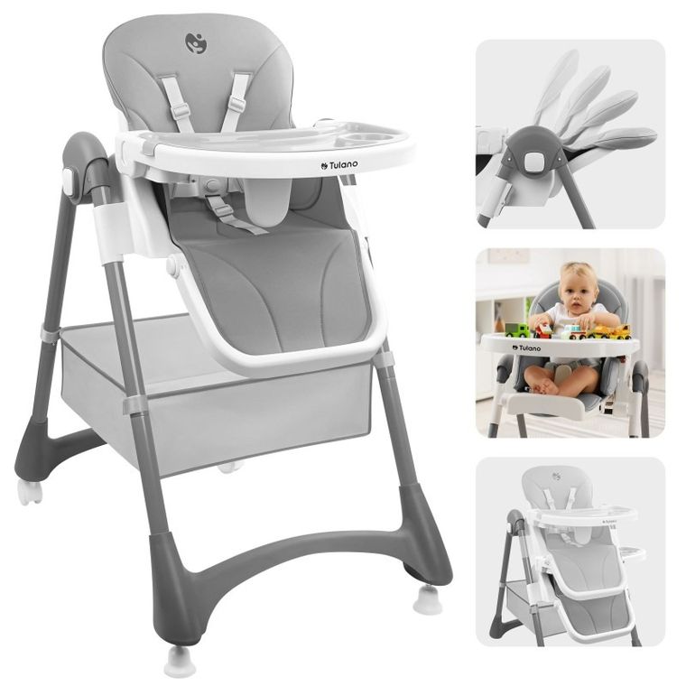 Tulano, Morsel 30, krzesełko do karmienia, grey