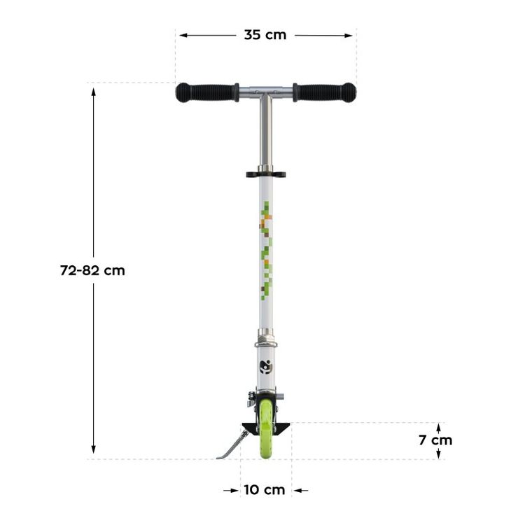 Tulano, Zigzag 35, hulajnoga, Green