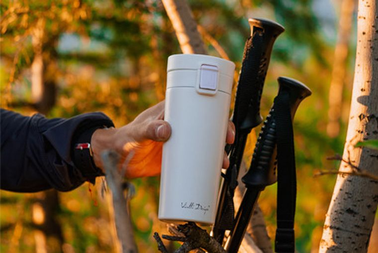 Vialli Design, Fuori, kubek termiczny, biały, 400 ml