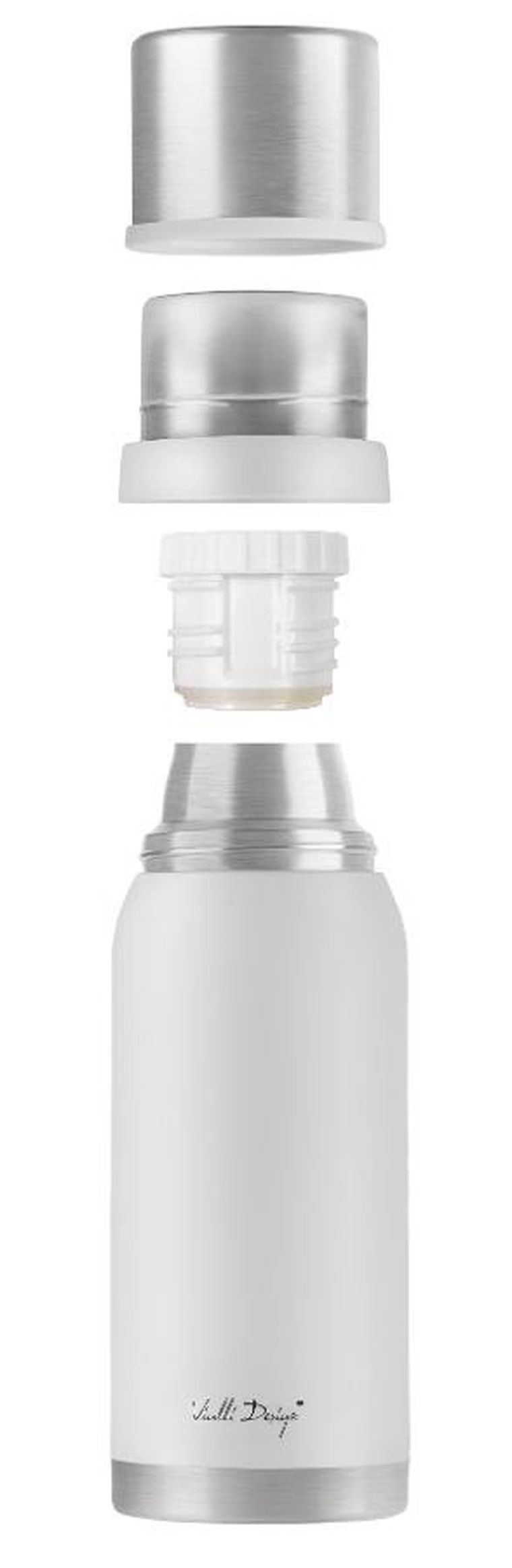 Vialli Design, Fuori, termos turystyczny, biały, 1l