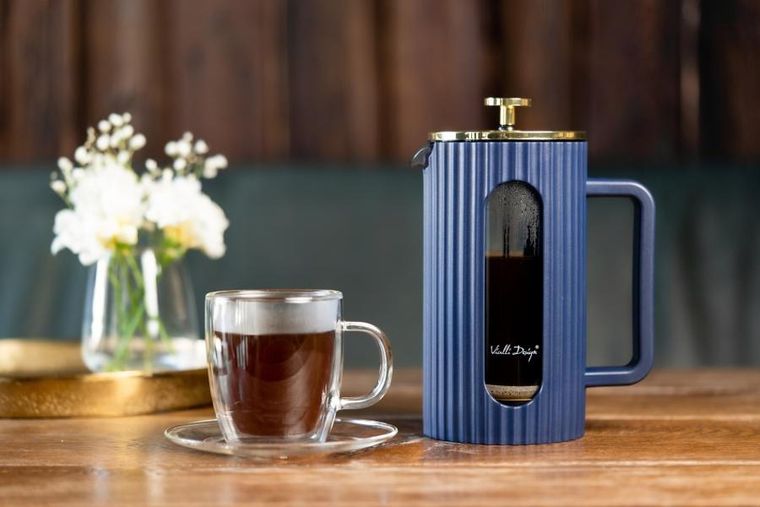 Vialli Design, Livio, zaparzacz do kawy i herbaty, indigo, 1000 ml