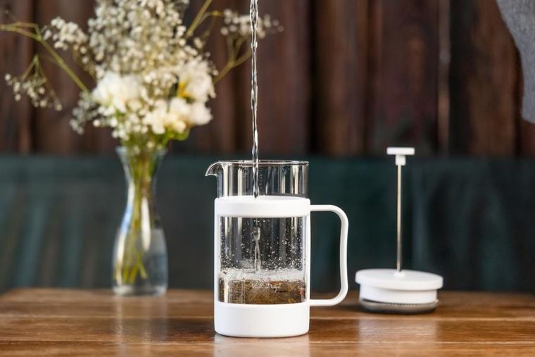 Vialli Design, Senso, zaparzacz do kawy i herbaty, biały, 1000 ml