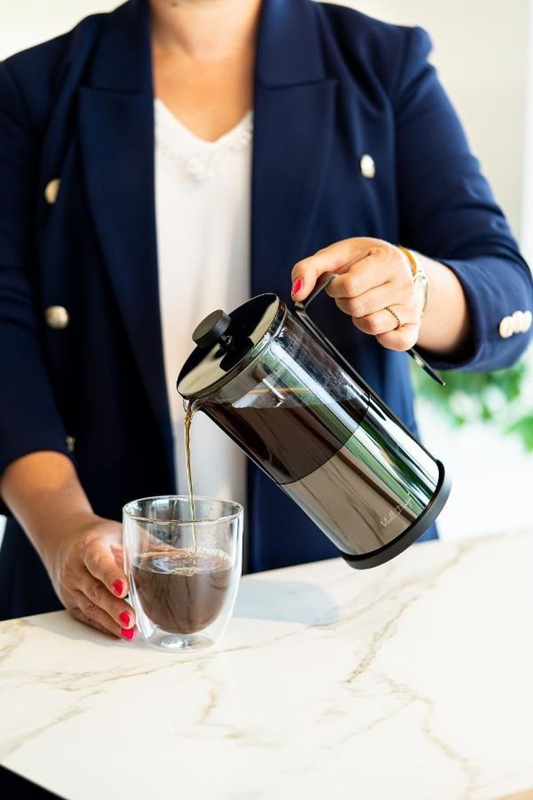 Vialli Design, zaparzacz do kawy i herbaty, 1000 ml, Diamante graiftowy