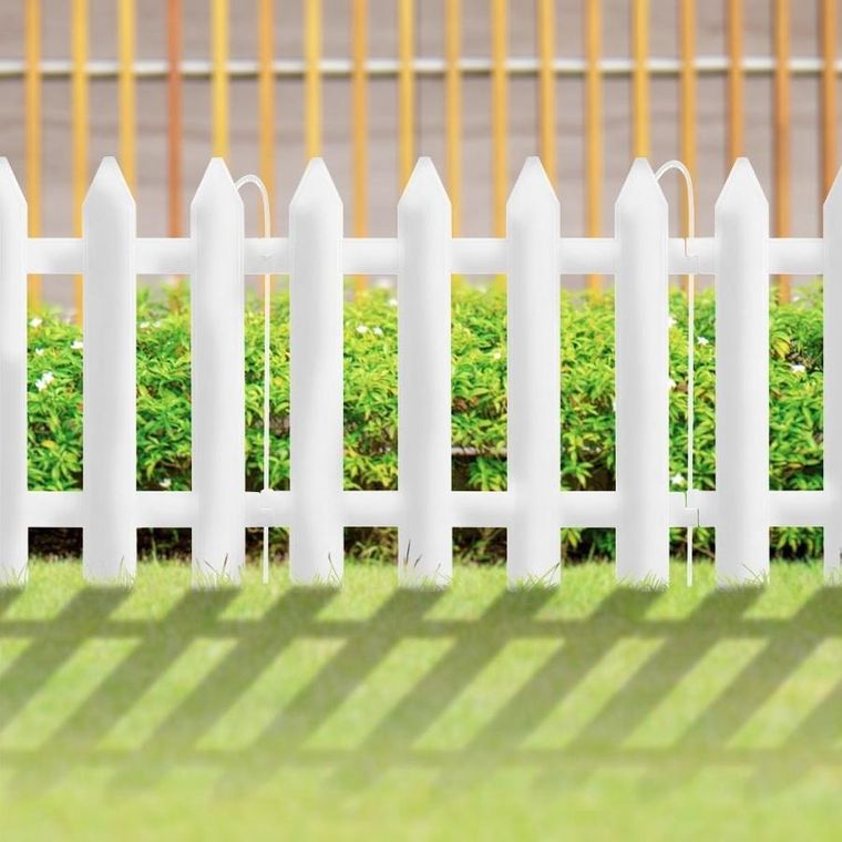 Vilde, płotek ogrodowy biały 30-30 cm 10 szt.