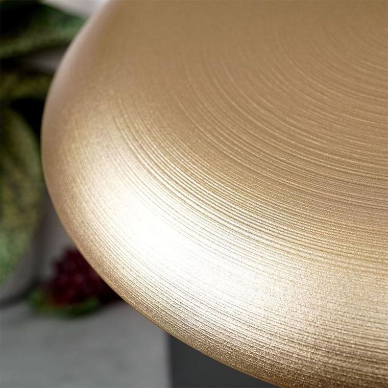 Vilde, talerz talerzyk deserowy, płytki, szklany, złoty, 21 cm