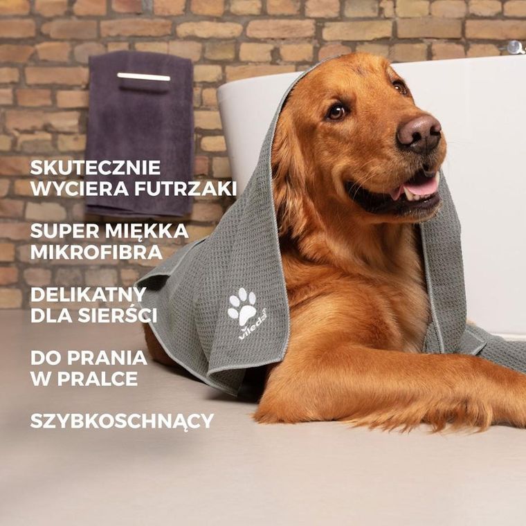 Vileda, ręcznik z mikrofibry dla zwierząt, PET PRO M