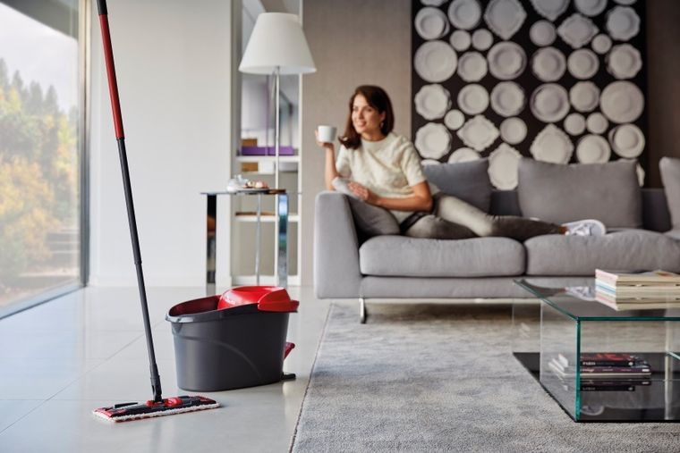 Vileda, Ultramat Turbo, mop płaski, w zestawie z wiadrem, 163425