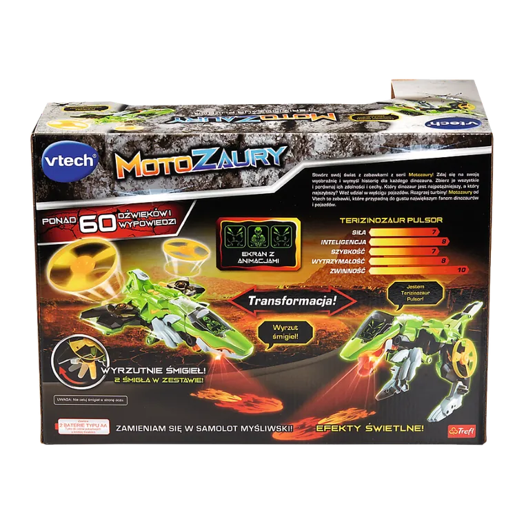 Vtech, Motozaury, Terizinozaur Pulsor, pojazd transformujący XL