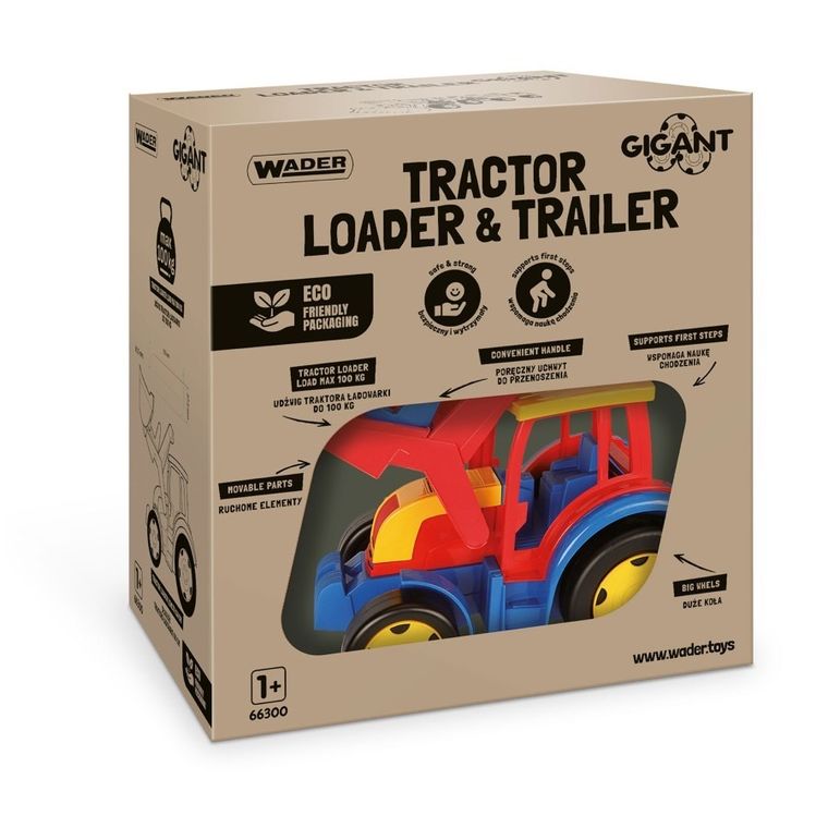 Wader, Gigant, traktor ładowarka z przyczepą