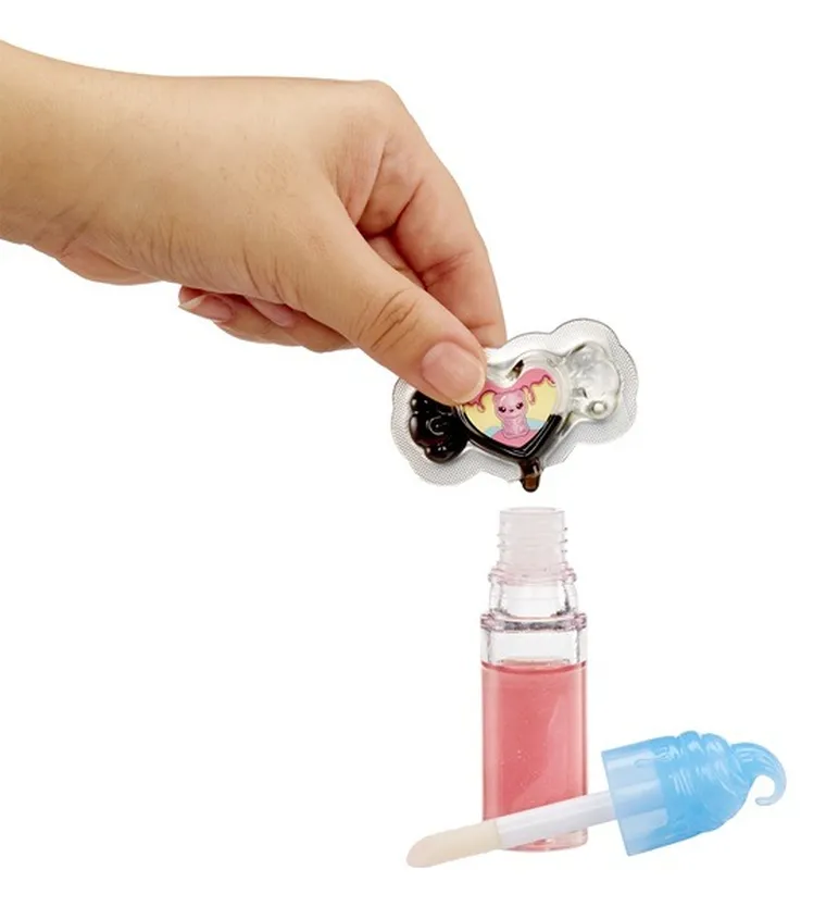 Yummilang, Lip Glos Sour Sweeties, laleczka + pachnący błyszczyk DIY do ust